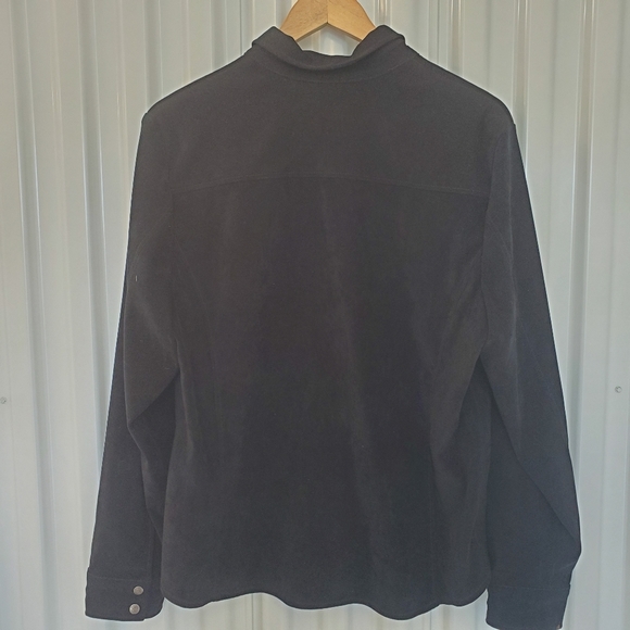 ITEM BY DALIA | Suede-Like Button Down  Top - Picture 5 of 8